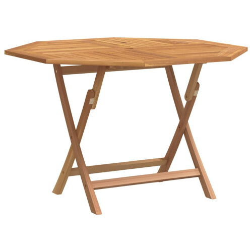 Berkfield Folding Garden Table 110x110x75 cm Solid Wood Teak 1