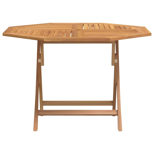 Berkfield Folding Garden Table 110x110x75 cm Solid Wood Teak 2