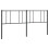 Berkfield Metal Replace Headboard Black 200 cm 2