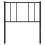 Berkfield Metal Replace Headboard Black 90 cm 4