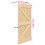 Berkfield Door NARVIK Natural 90 x 210 cm Solid Pine Wood 6