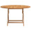 Berkfield Folding Garden Table ò 110x75 cm Solid Wood Teak 3