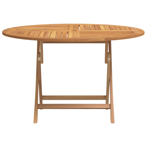 Berkfield Folding Garden Table ò 110x75 cm Solid Wood Teak 2