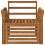 Berkfield Outdoor Sofa Solid Acacia Wood Natural 3