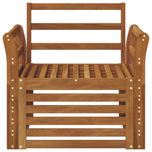 Berkfield Outdoor Sofa Solid Acacia Wood Natural 2