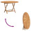Berkfield Folding Garden Table ò 110x75 cm Solid Wood Teak 5