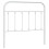 Berkfield Metal Replace Headboard White 100 cm 2