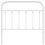 Berkfield Metal Replace Headboard White 100 cm 4
