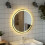 Berkfield LED Bathroom Mirror 70 cm Round 3