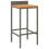 Berkfield Bar Stools 4 pcs Grey Poly Rattan and Solid Wood Acacia 3