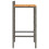 Berkfield Bar Stools 4 pcs Grey Poly Rattan and Solid Wood Acacia 5