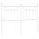 Berkfield Metal Replace Headboard White 135 cm 2