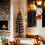 Berkfield Slim Artificial Half Christmas Tree with Stand Black 150 cm 2
