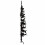 Berkfield Slim Artificial Half Christmas Tree with Stand Black 150 cm 4