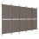 Berkfield 5-Panel Room Divider Anthracite 250x180 cm Fabric 2