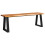 Berkfield Bench with Live Edge 140 cm Solid Wood Acacia 2