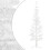 Berkfield Slim Artificial Half Christmas Tree with Stand White 150 cm 2