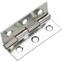 Silver Steel Cabinet Hinge Thickened Construction for Wardrobe Door, Smooth Folding Furniture Connector