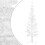 Berkfield Slim Artificial Half Christmas Tree with Stand White 180 cm 3