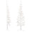 Berkfield Slim Artificial Half Christmas Tree with Stand White 180 cm 4