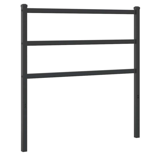 Berkfield Metal Replace Headboard Black 90 cm 1