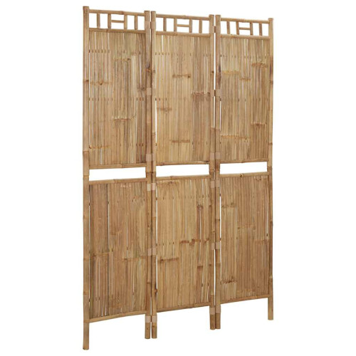 Berkfield 3-Panel Room Divider Bamboo 120x180 cm 1