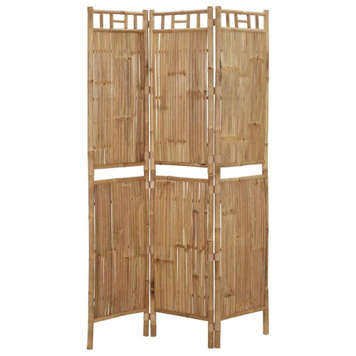 Berkfield 3-Panel Room Divider Bamboo 120x180 cm 2