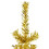 Berkfield Slim Artificial Half Christmas Tree with Stand Gold 180 cm 5