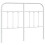 Berkfield Metal Replace Headboard White 120 cm 2