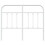 Berkfield Metal Replace Headboard White 120 cm 4