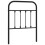 Berkfield Metal Replace Headboard Black 75 cm 2