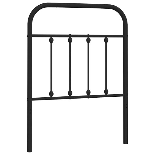 Berkfield Metal Replace Headboard Black 75 cm 1