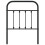 Berkfield Metal Replace Headboard Black 75 cm 4