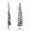 Berkfield Slim Artificial Half Christmas Tree with Flocked Snow 240 cm 4