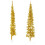 Berkfield Slim Artificial Half Christmas Tree with Stand Gold 210 cm 2