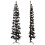 Berkfield Slim Artificial Half Christmas Tree with Stand Black 240 cm 4