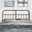 Berkfield Metal Replace Headboard Black 150 cm 3