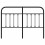 Berkfield Metal Replace Headboard Black 150 cm 4