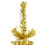 Berkfield Slim Artificial Half Christmas Tree with Stand Gold 150 cm 5
