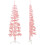 Berkfield Slim Artificial Half Christmas Tree with Stand Pink 150 cm 5