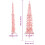 Berkfield Slim Artificial Half Christmas Tree with Stand Pink 240 cm 6