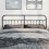 Berkfield Metal Replace Headboard Black 193 cm 3