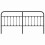 Berkfield Metal Replace Headboard Black 193 cm 4
