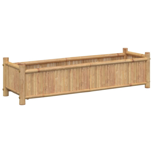 Berkfield Planter 100x30x25 cm Bamboo 1