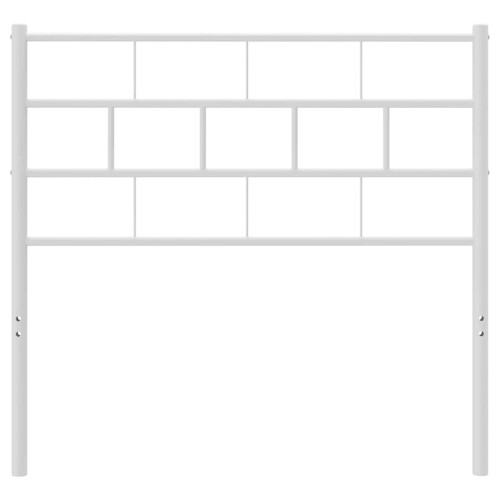 Berkfield Metal Replace Headboard White 80 cm 2