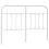 Berkfield Metal Replace Headboard White 135 cm 2