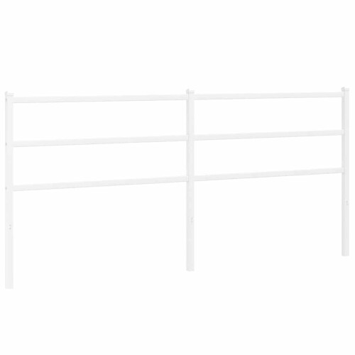 Berkfield Metal Replace Headboard White 200 cm 1