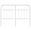 Berkfield Metal Replace Headboard White 135 cm 4