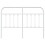 Berkfield Metal Replace Headboard White 150 cm 4