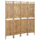 Berkfield 4-Panel Room Divider Bamboo 160x180 cm 2
